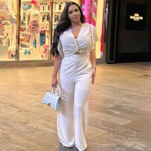 Cream Pant and Top Brunch Set